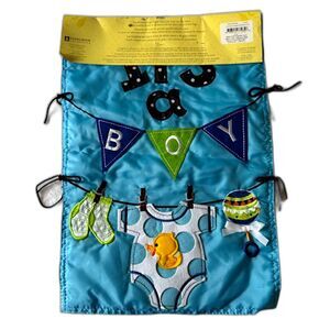 Evergreen It’s a Boy Garden Flag Blue Baby Announcement Yard Decor 12.5x18 New